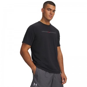 UNDER ARMOUR M BLUR WM SS (6009248-001)ΑΝΔΡΙΚΟ T-SHIRT Black/Red