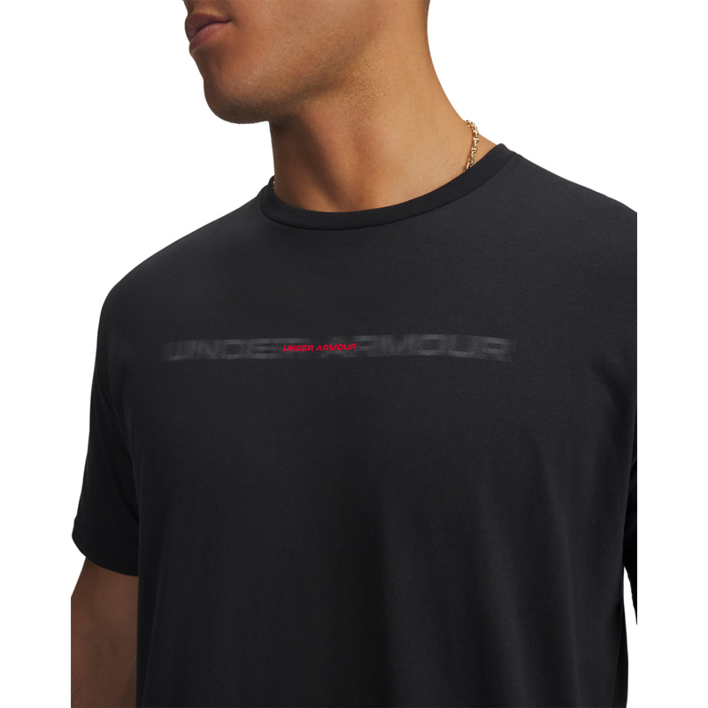 UNDER ARMOUR M BLUR WM SS (6009248-001)ΑΝΔΡΙΚΟ T-SHIRT Black/Red