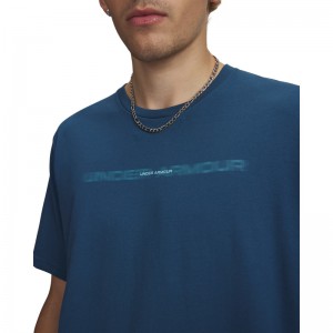 UNDER ARMOUR M BLUR WM SS (6009248-498)ΑΝΔΡΙΚΟ T-SHIRT Wham Blue/Blue Haze