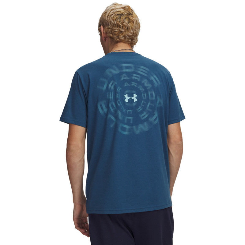 UNDER ARMOUR M BLUR WM SS (6009248-498)ΑΝΔΡΙΚΟ T-SHIRT Wham Blue/Blue Haze