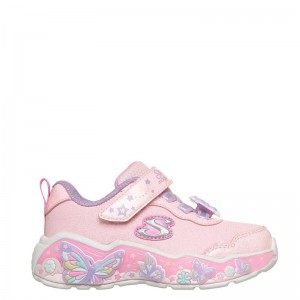 SKECHERS S-Lights: Lil Butterfly Bliss (303066N-LPMT)ΒΡΕΦΙΚΑ ΠΑΠΟΥΤΣΙΑ ΦΩΤΙΖΟΜΕΝΑ ΡΟΖ