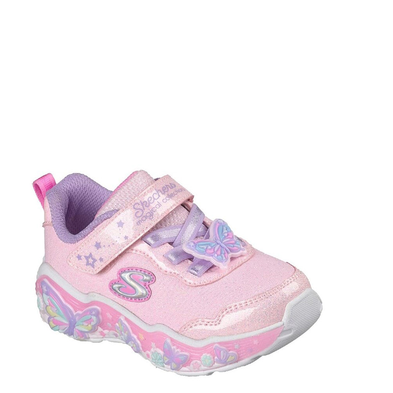 SKECHERS S-Lights: Lil Butterfly Bliss (303066N-LPMT)ΒΡΕΦΙΚΑ ΠΑΠΟΥΤΣΙΑ ΦΩΤΙΖΟΜΕΝΑ ΡΟΖ
