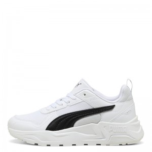PUMA TRINITY 2 LT JR (403703-01)ΠΑΙΔΙΚΑ ΠΑΠΟΥΤΣΙΑ ΛΕΥΚΟ/ΜΑΥΡΟ