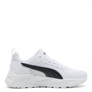 PUMA TRINITY 2 LT JR (403703-01)ΠΑΙΔΙΚΑ ΠΑΠΟΥΤΣΙΑ ΛΕΥΚΟ/ΜΑΥΡΟ