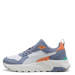 PUMA TRINITY 2 LT JR (403703-09)ΠΑΙΔΙΚΑ ΠΑΠΟΥΤΣΙΑ ΓΚΡΙ/ΛΕΥΚΟ/ΠΟΡΤΟΚΑΛΙ