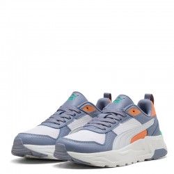 PUMA TRINITY 2 LT JR (403703-09)ΠΑΙΔΙΚΑ ΠΑΠΟΥΤΣΙΑ ΓΚΡΙ/ΛΕΥΚΟ/ΠΟΡΤΟΚΑΛΙ