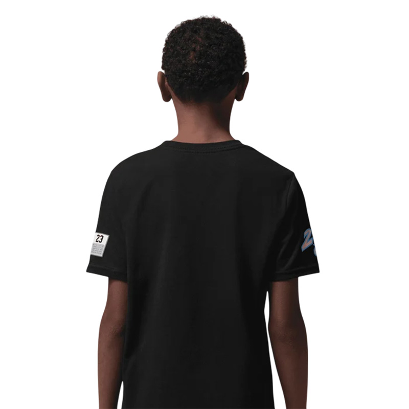 JORDAN DYNASTY PATCH Τ-SHIRT KIDS (95F385-023)ΠΑΙΔΙΚΟ T-SHIRT ΜΑΥΡΟ