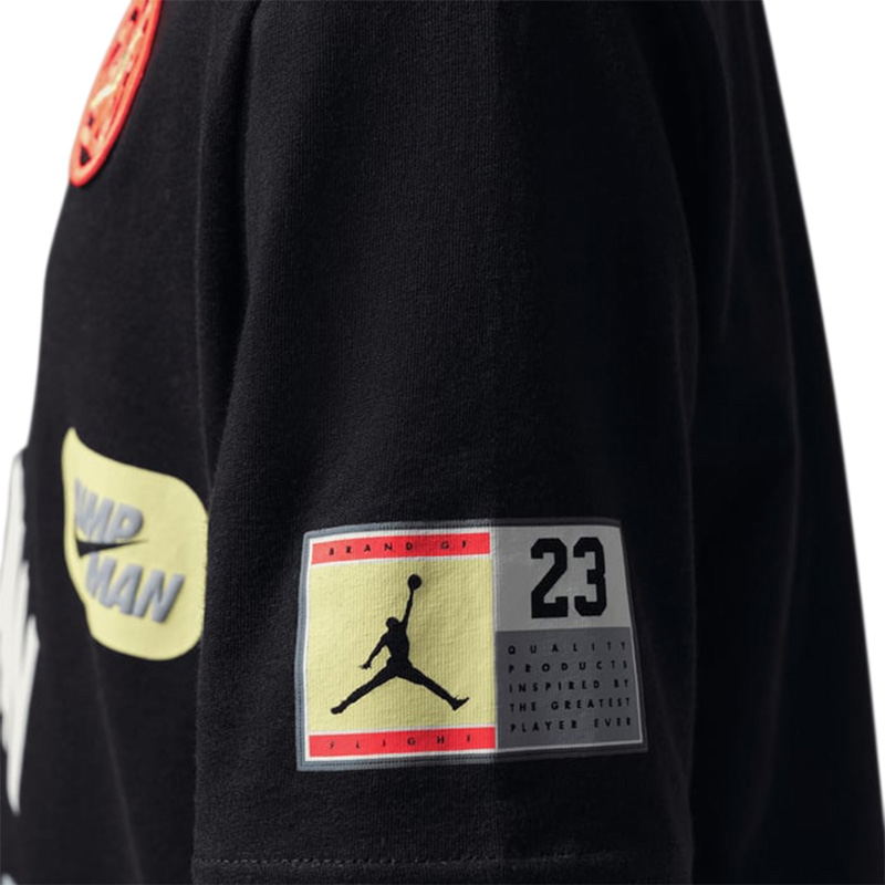 JORDAN DYNASTY PATCH Τ-SHIRT KIDS (95F385-023)ΠΑΙΔΙΚΟ T-SHIRT ΜΑΥΡΟ