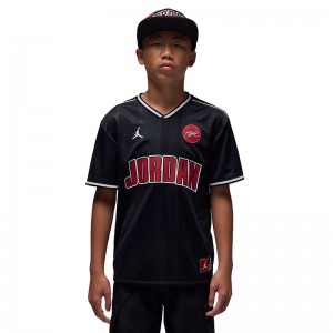 Jordan MJ SPORT JERSEY Kids (95F217-023)ΠΑΙΔΙΚΟ T-SHIRT ΜΑΥΡΟ