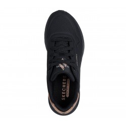 SKECHERS Uno Lite - Shimmer Along Slip-On (177291-BBK)ΓΥΝΑΙΚΕΙΑ ΠΑΠΟΥΤΣΙΑ BLACK/ROSE GOLD