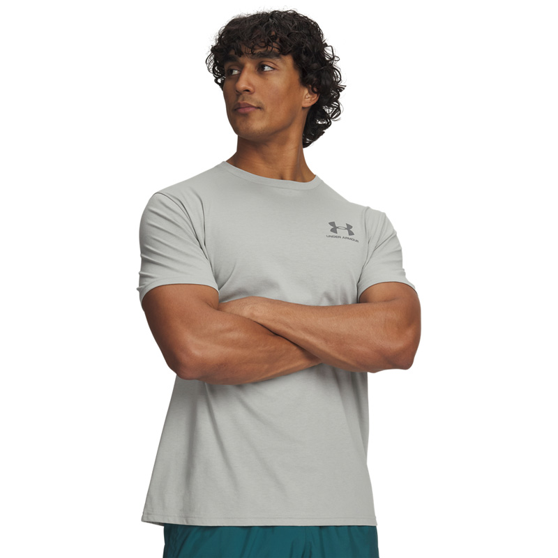 Under Armour Sportstyle Left Chest (1326799-069)ΑΝΔΡΙΚΟ T-SHIRT Titanium / Clay Green