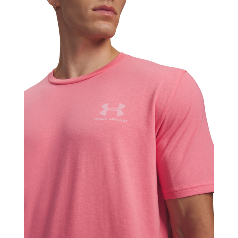 Under Armour Sportstyle Left Chest (1326799-604)ΑΝΔΡΙΚΟ T-SHIRT Bittersweet Pink / White