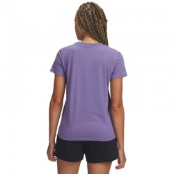 UNDER ARMOUR Off Campus Core SS (1383648-520)ΓΥΝΑΙΚΕΙΟ T-SHIRT Purple Luxe/Purple Luxe