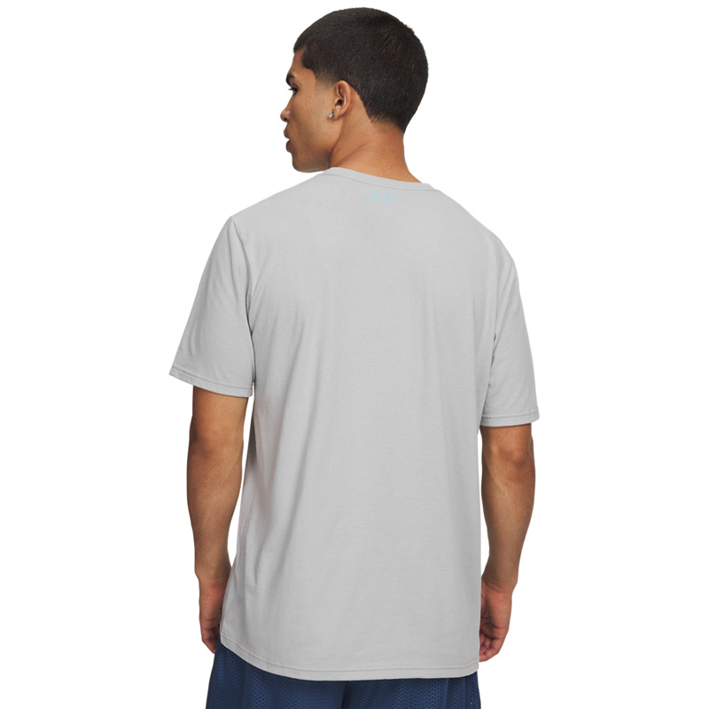 UNDER ARMOUR Wordmark Locker Tag (6012778-011)ΑΝΔΡΙΚΟ T-SHIRT Mod Gray/Blue Haze