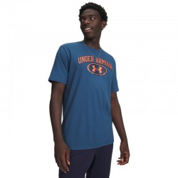 UNDER ARMOUR Wordmark Locker Tag (6012778-498)ΑΝΔΡΙΚΟ T-SHIRT Wham Blue / Venom Red