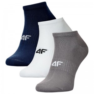 4F SOCKS CAS M442 3pack (4FWMM00USOCM442-95S)ΑΘΛΗΤΙΚΕΣ ΚΑΛΤΣΕΣ MΠΛΕ- ΓΚΡΙ- ΛΕΥΚΗ 3 ΤΕΜΑΧΙΑ