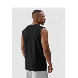 4F REGULAR FIT HIP LENGTH T-SHIRT (4FWMM00TSLEM306-20S)ΑΝΔΡΙΚΟ ΑΜΑΝΙΚΟ T-SHIRT ΜΑΥΡΟ