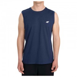 4F REGULAR FIT HIP LENGTH T-SHIRT (4FWMM00TSLEM306-31S)ΑΝΔΡΙΚΟ ΑΜΑΝΙΚΟ T-SHIRT ΜΠΛΕ