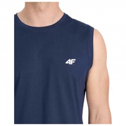 4F REGULAR FIT HIP LENGTH T-SHIRT (4FWMM00TSLEM306-31S)ΑΝΔΡΙΚΟ ΑΜΑΝΙΚΟ T-SHIRT ΜΠΛΕ