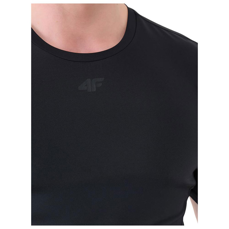 4F MENS SLIM FIT HIP LENGTH T-SHIRT COMPRESSION (4FWSS26TFTSM2141-20S)ΑΝΔΡΙΚΟ T-SHIRT ΣΥΜΠΙΕΣΤΙΚΟ ΜΑΥΡΟ
