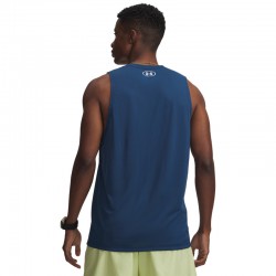 UNDER ARMOUR TECH TANK (1382795-498)ΑΝΔΡΙΚΟ ΑΜΑΝΙΚΟ T-SHIRT Wham Blue/White