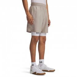 Under Armour Woven Wdmk Shorts (1383356-203)ΑΝΔΡΙΚΟ ΣΟΡΤΣ Timberwolf Taupe/White