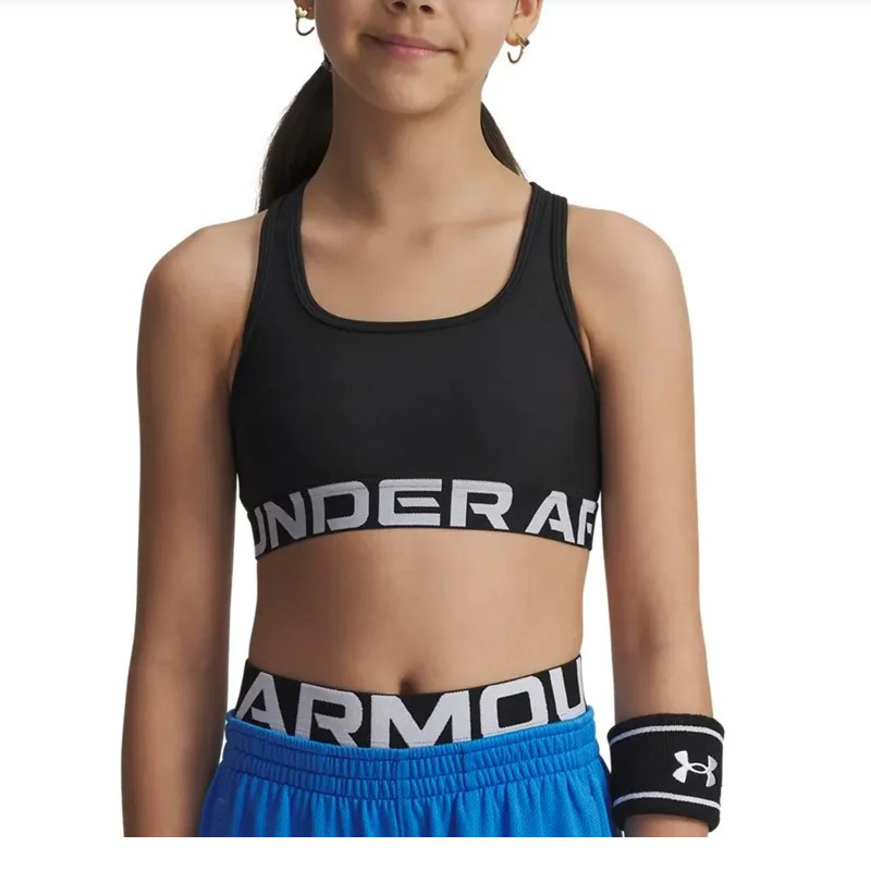 Under Armour Crossback Girls (1390066-002)ΠΑΙΔΙΚΟ ΜΠΟΥΣΤΑΚΙ ΜΑΥΡΟ