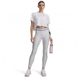 UNDER ARMOUR UA TECH BRANDED LEGGING (6009972-014)ΓΥΝΑΙΚΕΙΟ ΚΟΛΑΝ Halo Gray/Orange Bloc/White
