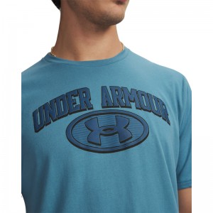 UNDER ARMOUR Wordmark Locker Tag (6012778-466)ΑΝΔΡΙΚΟ T-SHIRT Boundless Blue/Wham Blue UNDER ARMOUR Wordmark Locker Tag (6012778-466)ΑΝΔΡΙΚΟ T-SHIRT Boundless Blue/Wham Blue