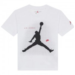 Jordan Jumpman Grid Blur T-Shirt Kids (95F634-001)ΠΑΙΔΙΚΟ T-SHIRT ΛΕΥΚΟ