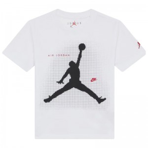 Jordan Jumpman Grid Blur T-Shirt Kids (95F634-001)ΠΑΙΔΙΚΟ T-SHIRT ΛΕΥΚΟ