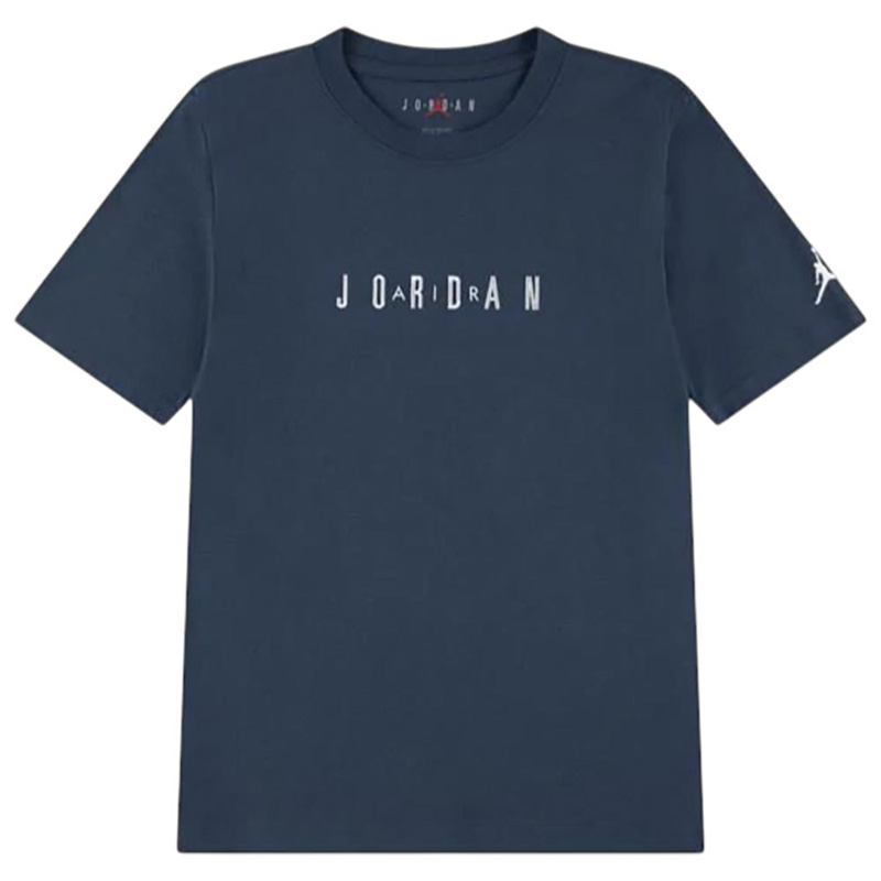 Jordan Wordmark Embroidery Tee Kids (95D634-0A2)Παιδική κοντομάνικη μπλούζα SQUADRON BLUE