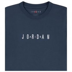 Jordan Wordmark Embroidery Tee Kids (95D634-0A2)Παιδική κοντομάνικη μπλούζα SQUADRON BLUE