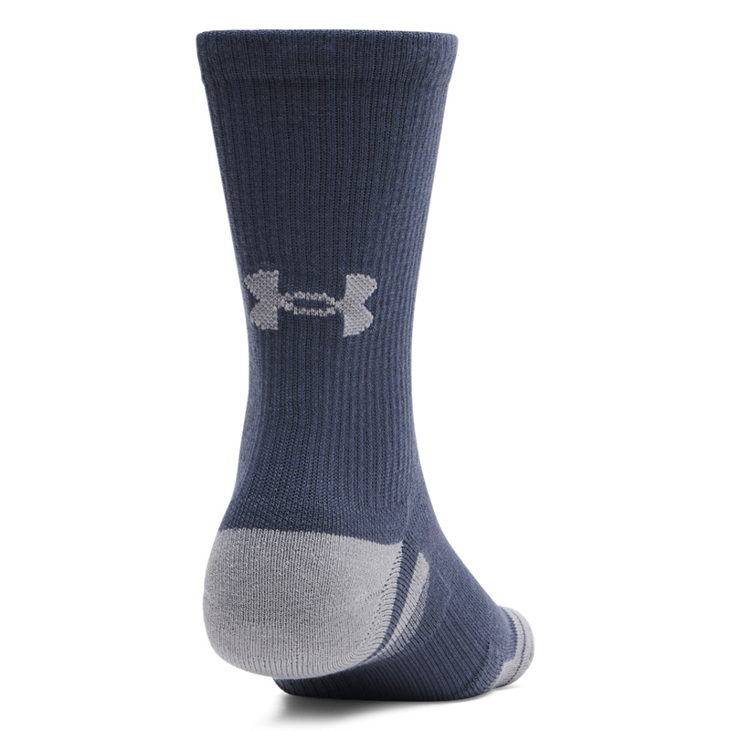 UNDER ARMOUR PERFORMANCE TECH CREW SOCKS 3-PACK (1379512-069)Αθλητικές Κάλτσες 3 Ζεύγη Titanium/Summit White/Clay Green