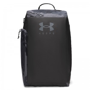 Under Armour Contain Duo Small Backpack 40L (1381920-003)ΤΣΑΝΤΑ ΠΛΑΤΗΣ Black/Black/Castlerock