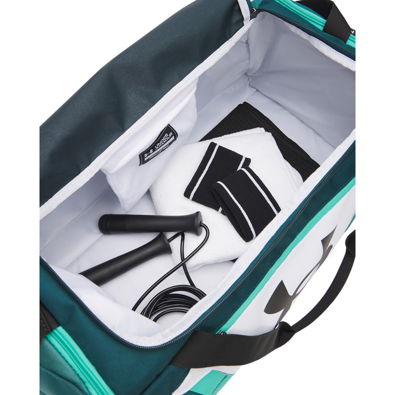 UNDER ARMOUR Undeniable 5.0 Duffle bag SMALL (1369222-100)ΤΣΑΝΤΑ ΩΜΟΥ ΓΥΜΝΑΣΤΗΡΙΟΥ 40L White/Arden Green/Black