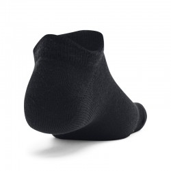 UNDER ARMOUR ESSENTIAL NO SHOW 6PK (1382611-002)Αθλητικές Κάλτσες 6 Ζεύγη Black/Black/Halo Gray