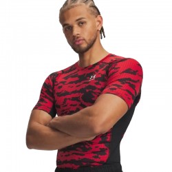 Under Armour UA HG Printed SS (6009657-002)ΑΝΔΡΙΚΟ T-SHIRT Black/Red/White