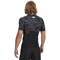 Under Armour UA HG Printed SS (6009657-001)ΑΝΔΡΙΚΟ T-SHIRT Black/Castlerock/White