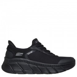SKECHERS LINEAR FORCE (117391-BBK)ΓΥΝΑΙΚΕΙΑ ΠΑΠΟΥΤΣΙΑ ΜΑΥΡΑ