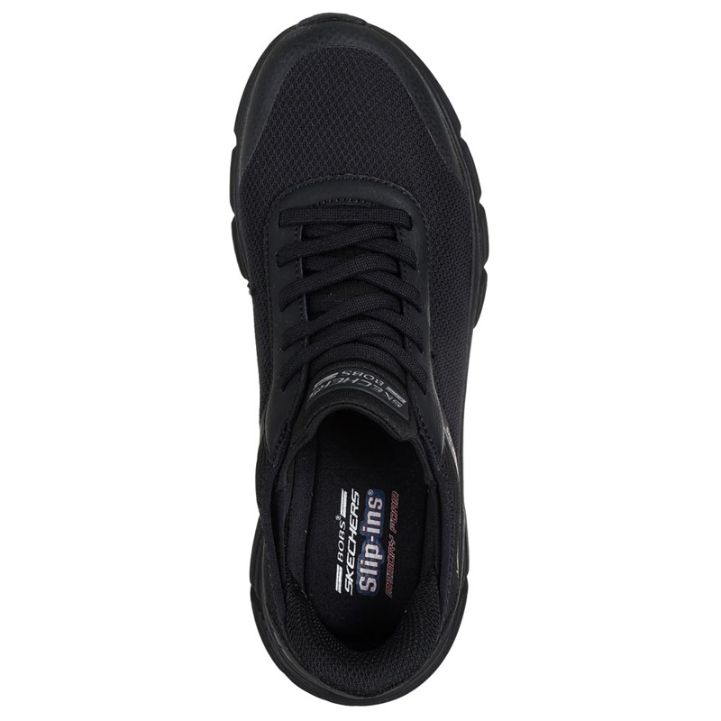 SKECHERS LINEAR FORCE (117391-BBK)ΓΥΝΑΙΚΕΙΑ ΠΑΠΟΥΤΣΙΑ ΜΑΥΡΑ