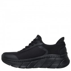 SKECHERS LINEAR FORCE (117391-BBK)ΓΥΝΑΙΚΕΙΑ ΠΑΠΟΥΤΣΙΑ ΜΑΥΡΑ