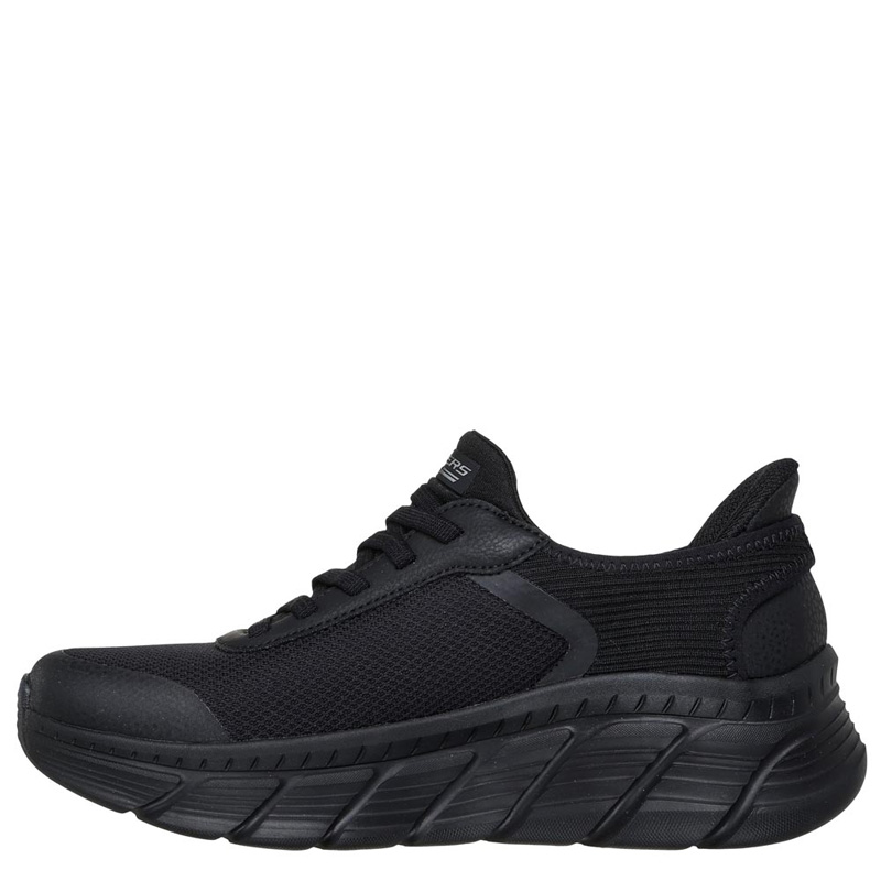 SKECHERS LINEAR FORCE (117391-BBK)ΓΥΝΑΙΚΕΙΑ ΠΑΠΟΥΤΣΙΑ ΜΑΥΡΑ