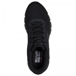 SKECHERS BOBS B Flex - Glacial Edge (118113-BBK)ΑΝΔΡΙΚΑ ΠΑΠΟΥΤΣΙΑ ΜΑΥΡΑ