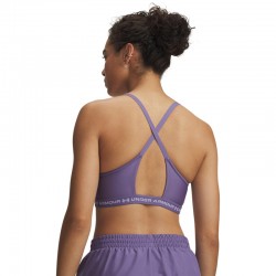 Under Armour UA Crossback Low Bra (1386424-520)ΓΥΝΑΙΚΕΙΟ ΜΠΟΥΣΤΑΚΙ Purple Luxe/Purple Crest