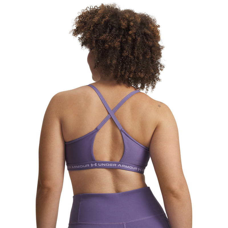 Under Armour UA Crossback Low Bra (1386424-520)ΓΥΝΑΙΚΕΙΟ ΜΠΟΥΣΤΑΚΙ Purple Luxe/Purple Crest