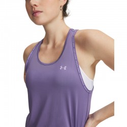 UNDER ARMOUR Tech™ Knockout Tank T-Shirt (1389851-520)ΓΥΝΑΙΚΕΙΟ ΑΜΑΝΙΚΟ T-SHIRT Purple Luxe/Purple Crest