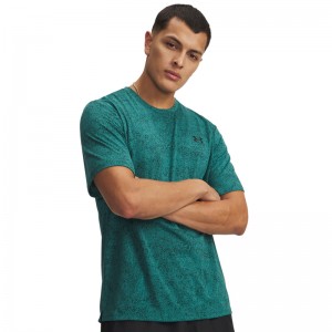 UNDER ARMOUR UA Tech Tee Novelty (6005920-338)ΑΝΔΡΙΚΟ T-SHIRT Rack Green/Black