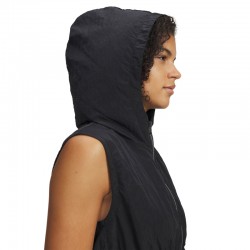 Under Armour UA Rival Woven Ruched Vest (6009679-001)ΓΥΝΑΙΚΕΙΑ ΑΜΑΝΙΚΗ ΖΑΚΕΤΑ ΜΑΥΡΗ