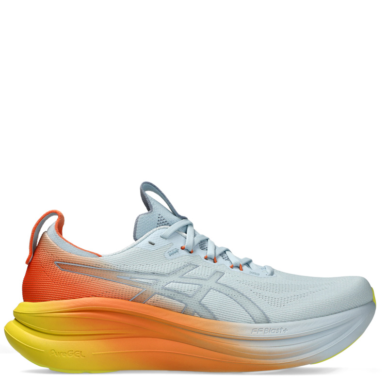 ASICS GEL-NIMBUS 28 SUNNY SIZZLE (1011C221-400)ΑΝΔΡΙΚΑ ΠΑΠΟΥΤΣΙΑ RUNNING Sky/Sun Peach